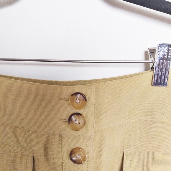 A New Day Button Up Yellow Skirt Size 2 - Picture 4 of 6